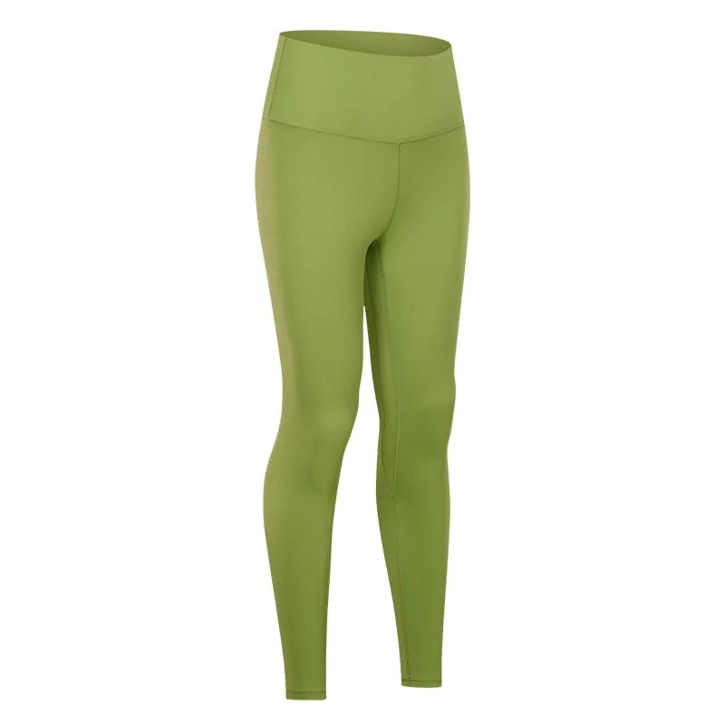 Yoga Pants With Pocket Women Buttery Soft Bare White Workout Gym High Waist Fitness Tights Sport Leggings