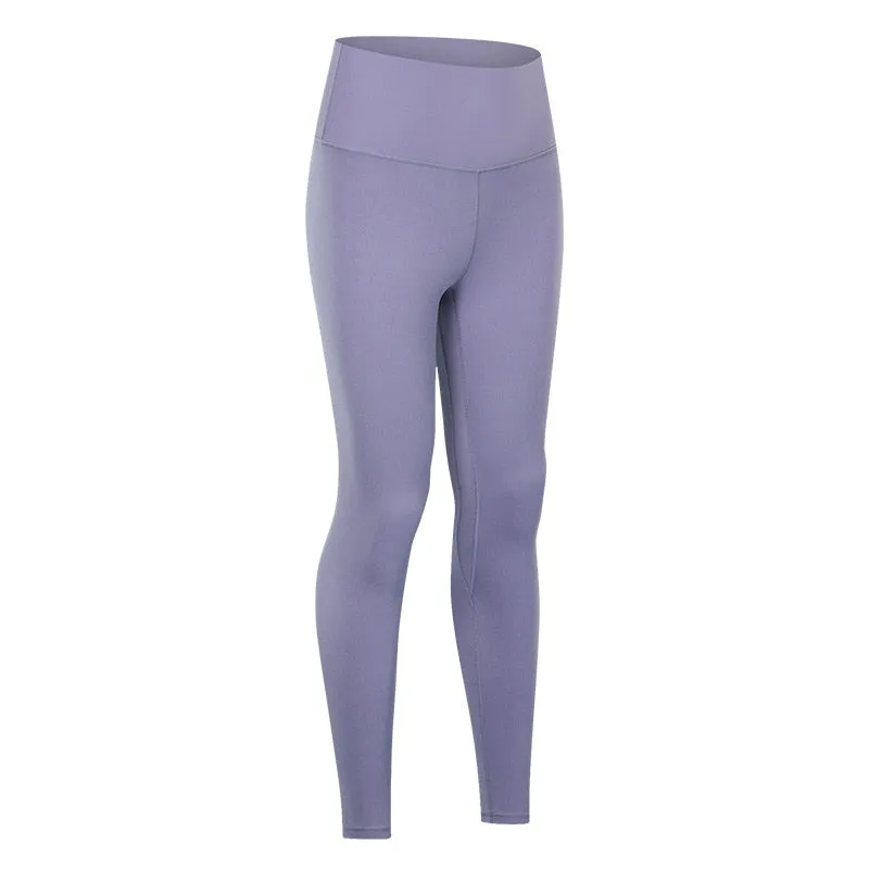 Yoga Pants With Pocket Women Buttery Soft Bare White Workout Gym High Waist Fitness Tights Sport Leggings