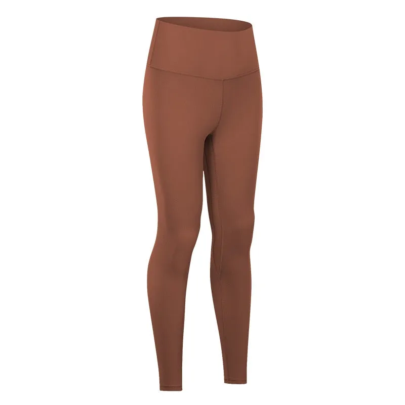 Yoga Pants With Pocket Women Buttery Soft Bare White Workout Gym High Waist Fitness Tights Sport Leggings