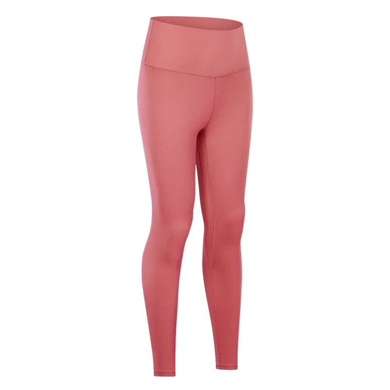 Yoga Pants With Pocket Women Buttery Soft Bare White Workout Gym High Waist Fitness Tights Sport Leggings