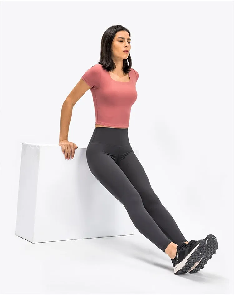 Yoga Pants With Pocket Women Buttery Soft Bare White Workout Gym High Waist Fitness Tights Sport Leggings