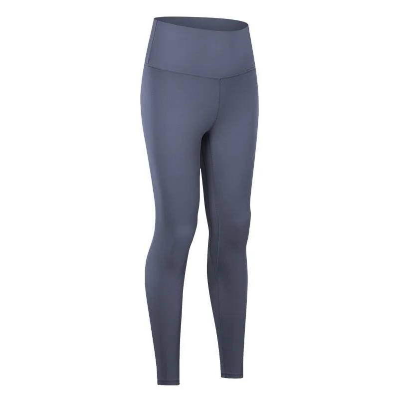 Yoga Pants With Pocket Women Buttery Soft Bare White Workout Gym High Waist Fitness Tights Sport Leggings