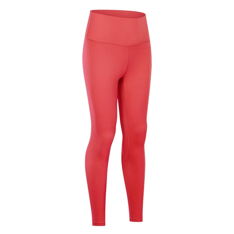 Yoga Pants With Pocket Women Buttery Soft Bare White Workout Gym High Waist Fitness Tights Sport Leggings