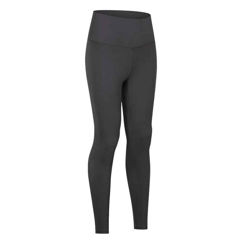 Yoga Pants With Pocket Women Buttery Soft Bare White Workout Gym High Waist Fitness Tights Sport Leggings