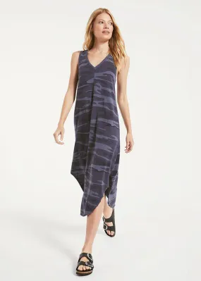 Z Supply Reverie Midi Dress - Camo Dark Blue