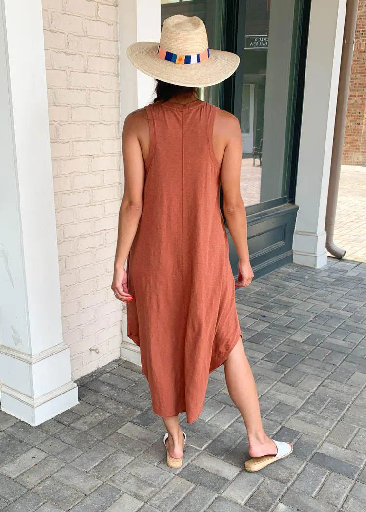 Z Supply Reverie Midi Dress - Rust